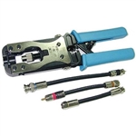CIRCUIT TEST CT-419 COMPRESSION TOOL FOR BNC, F-TYPE & RCA  CONNECTORS (RG58/RG59/RG6)