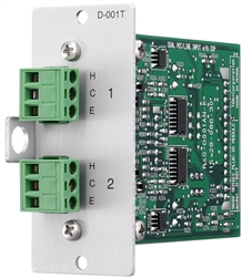 TOA D-001T DUAL MIC/LINE INPUT WITH DSP MODULE, BALANCED,   9000M2 SERIES MODULE *SPECIAL ORDER*