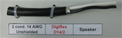 DIGIFLEX PREMIUM SPEAKER WIRE W/RUBBER JACKET D14/2 CAUTION: NOT RATED FOR FT1/FT4/FT6 2C/14AWG (100M = FULL ROLL)