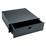 MIDDLE ATLANTIC D3 3U RACKMOUNT DRAWER, ANODIZED WITH FULLY ENCLOSED TOP, SPRING-LOADED LATCHES