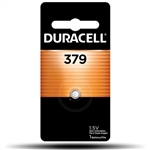 DURACELL D379B 1.5V SILVER OXIDE WATCH BATTERY (SR63,       SR521W EQUIVALENT)