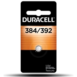 DURACELL D392 1.5V SILVER OXIDE WATCH BATTERY (384, SR41,   SR736W, K392, K384, SB-B1, RW37/RW47, 280-13/18 EQUIVALENT)