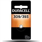 DURACELL D393 1.5V SILVER OXIDE WATCH BATTERY (SR48, SR754W EQUIVALENT)