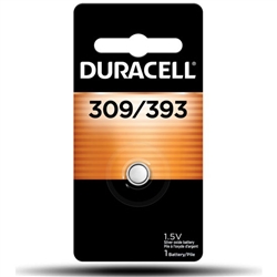 DURACELL D393 1.5V SILVER OXIDE WATCH BATTERY (SR48, SR754W EQUIVALENT)