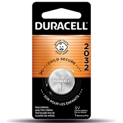 DURACELL DL2032-1 3V LITHIUM BUTTON CELL BATTERY (CR2032,   ECR2032, KCR2032, BR2032, LF-1/2V, KL2032 EQUIVALENT)