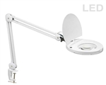 DAINOLITE HEAVY DUTY MAGNIFIER WITH LED LAMP DMLED10AWH