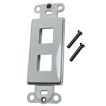 PSI DATA DWIN-2P-WH 2 PORT DECORA STYLE KEYSTONE ADAPTER,   WHITE