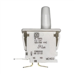 ZF ELECTRONICS E6900A0 INTERLOCK SWITCH WITH PIN PLUNGER,   SPDT NO/NC, 10A @ 125VAC/250VAC, QC TERMINALS, MICRO SWITCH