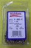 WALDOM F623C 4-40 3/8" FLATHEAD STEEL-NICKEL PLATED         COUNTERSUNK MACHINE SCREW 100/PACK