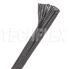 TECHFLEX F6N0.38 BLACK 3/8" SELF-WRAPPING SEMI-RIGID PET    SPLIT BRAIDED SLEEVING, NON-EXPANDABLE (23M = FULL ROLL)