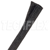 TECHFLEX F6W0.38 BLACK 3/8" WOVEN SPLIT TUBULAR HARNESS WRAP, NON-EXPANDABLE (30M = FULL BOX)