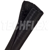 TECHFLEX F6W1.00 BLACK 1" WOVEN SPLIT TUBULAR HARNESS WRAP, NON-EXPANDABLE (23M = FULL BOX)