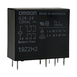 OMRON G2R-24-AC120 PCB RELAY DPDT 120VAC 5A