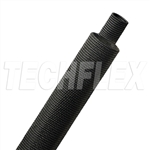 TECHFLEX H2F0.79BK SHRINKFLEX 2:1 BLACK FABRIC HEAT SHRINK  TUBING, 20MM SHRINKS TO 10MM **SOLD PER FOOT**