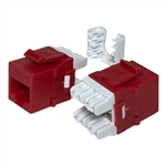 PSI DATA HD-6EKSJRD CAT6 HDJ-SERIES KEYSTONE JACK T568A/B,  RED