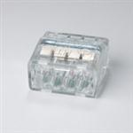 HELLERMANN TYTON HECP4 HELACON PLUS MINI 4 PORT PUSH-IN     WIRE CONNECTOR, 12-22AWG SOLID & 14-22AWG STRANDED, CLEAR