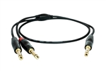 DIGIFLEX 15FT INSERT CABLE STEREO TO MONO PLUG HIN1S2PB15   1/4" STEREO PLUG TO 2-1/4" MONO PLUG