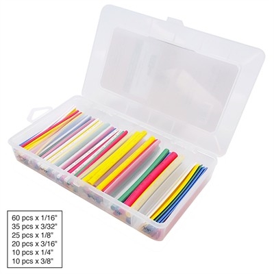 CIRCUIT TEST HSK-2120 2:1 ASSORTED COLOR HEAT SHRINK TUBING KIT (160 PIECES)