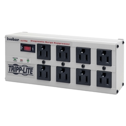 TRIPPLITE ISOBAR8ULTRA PREMIUM SURGE SUPPRESSOR 8 OUTLET    ALL METAL HOUSING 12-FOOT CORD