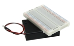 BPS BUSBOARD KIT-BB400+PW3 BB400 SOLDERLESS BREADBOARD AND  3AA BATTERY BOX WITH SWITCH AND BREADBOARD PINS