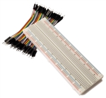 BPS BUSBOARD KIT-BB830+ZW BB830 SOLDERLESS BREADBOARD AND   10CM MALE-TO-MALE ZIPWIRES