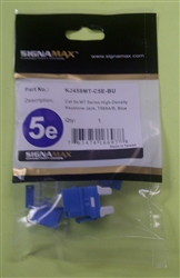 SIGNAMAX KJ458MT-C5E-BU CAT5E MT-SERIES HD KEYSTONE JACK,   BLUE