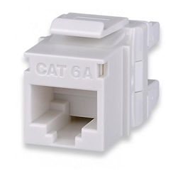 SIGNAMAX KJ458MT-C6AC-WH KEYSTONE JACK CAT6A MT-SERIES,     WHITE