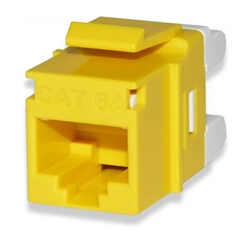 SIGNAMAX KJ458MT-C6AC-YE KEYSTONE JACK CAT6A MT-SERIES,     YELLOW