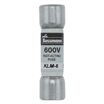 BUSS KLM-6 FUSE 6 AMP 600VAC/VDC FAST BLOW MELAMINE TUBE    (13/32" X 1-1/2") 6A 6AMP