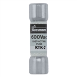 BUSS KTK-2 FUSE 2 AMP 600VAC FAST BLOW MELAMINE TUBE        (13/32" X 1-1/2") 2A 2AMP