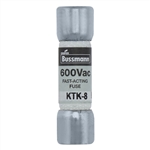 BUSS KTK-8 FUSE 8 AMP 600VAC FAST BLOW MELAMINE TUBE        (13/32" X 1-1/2") 8A 8AMP