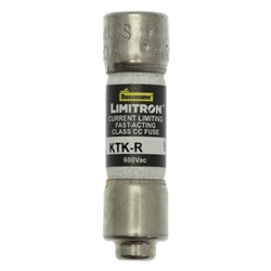 BUSS KTK-R-1 FUSE 1 AMP 600VAC FAST BLOW, CLASS CC REJECTION-TYPE MELAMINE TUBE (13/32" X 1-1/2") 1A 1AMP