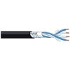 CANARE L-4E6S BLACK MICROPHONE CABLE STAR QUAD 24AWG        4 CONDUCTOR + SHIELDING (100M = FULL ROLL)