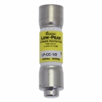 BUSSMANN LP-CC-1/2 FUSE 500MA 1/2 AMP 600VAC/300VDC CLASS CC LOW PEAK TIME-DELAY (0.41" X 1-1/2") 1/2A 1/2AMP