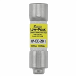 BUSSMANN LP-CC-20 FUSE 20 AMP 600VAC/300VDC CLASS CC LOW PEAK TIME-DELAY (0.41" X 1-1/2") 20A 20AMP