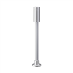 PATLITE LR4-02PJNU 40MM, SIGNAL TOWER BASE UNIT, 24V DC, POLE MOUNT WITH CIRCULAR BRACKET AND CABLE, SILVER