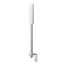 PATLITE LR4-M2LJNW 40MM SIGNAL TOWER BASE UNIT, 100-240V AC, POLE MOUNT WITH L BRACKET AND CABLE, NO FLASHING/BUZZER, OFF-WHITE