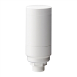 PATLITE LR6-02WCNW 60MM, SIGNAL TOWER WITH 8-PIN M12 CONNECTOR, MULTI-MOUNT: 30MM PANEL OR 1/2" NPT, BODY ONLY, 24V DC