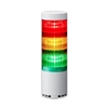 PATLITE LR6-3USBW-RYG 60MM 3-TIER USB POWERED AND CONTROLLED LED SIGNAL TOWER, WHITE