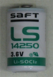 SAFT 1/2AA LITHIUM BATTERY 3.6V PRESSURE CONTACT LS14250BA  SUBSTITUTE FOR TADIRAN TL5101/S