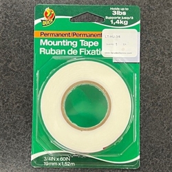 PHILMORE LT-HU-3/4 DOUBLE-SIDED MOUNTING TAPE 3/4" X 60"    ROLL