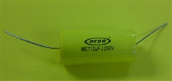 MARSLAND MCC12 METALLIZED POLYESTER AXIAL AUDIO CAPACITOR,  12UF 250V, NON-POLARIZED, NON-INDUCTIVE, MFR# MCC12PE