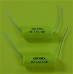 MARSLAND MCC202 METALLIZED POLYESTER AXIAL AUDIO CAPACITOR, 2.2UF 250V, NON-POLARIZED, NON-INDUCTIVE, MFR# MCC202PE