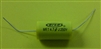 MARSLAND MCC407 METALLIZED POLYESTER AXIAL AUDIO CAPACITOR, 4.7UF 250V, NON-POLARIZED, NON-INDUCTIVE, MFR# MCC407PE