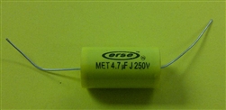 MARSLAND MCC407 METALLIZED POLYESTER AXIAL AUDIO CAPACITOR, 4.7UF 250V, NON-POLARIZED, NON-INDUCTIVE, MFR# MCC407PE