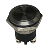 BULGIN MP0037 VANDAL RESISTANT PUSH BUTTON SWITCH, SPST-NO  OFF-(ON), 1A@50VDC/50VAC, LOW PROFILE, SCREW TERMINALS, IP68