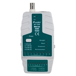 PROSKIT MT-7058 MINI LAN CABLE TESTER, RJ45, RJ11/12 &      BNC CABLE STATUS **BATTERY NOT INCLUDED: 9V REQUIRED**