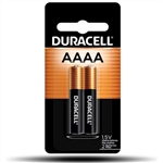 DURACELL MX2500B2PK "AAAA" CELL ALKALINE BATTERY (2-PACK)   (LR8D425, E96 EQUIVALENT)