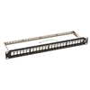 TRIPPLITE N062-024-KJ-SH 24-PORT 1U RACK-MOUNT SHIELDED BLANK KEYSTONE/MULTIMEDIA PATCH PANEL, RJ45, USB, HDMI, CAT5E/6