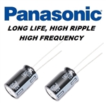 PANASONIC N100UF250VR RADIAL ELECTROLYTIC CAPACITOR 100UF 250V (18MM X 25MM) 5000-10000 HOURS AT 105C MFR# EEU-EB2E101S